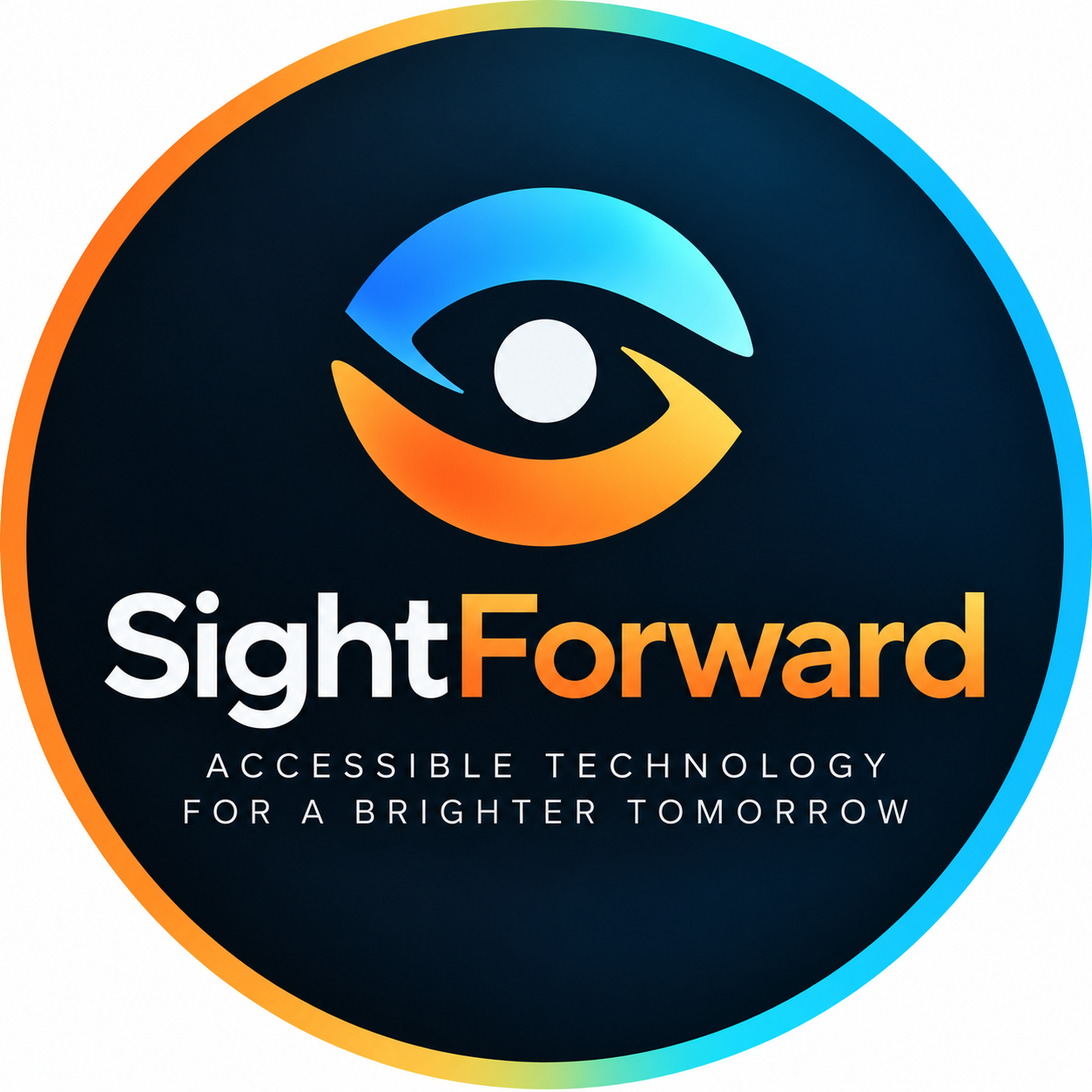SightForward. Accessible technology for a brighter tomorrow.